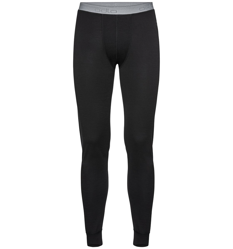 Odlo Men’s Natural 100% Merino Warm Baselayer Pants – Sort-XX Large