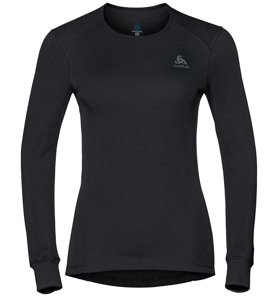 Odlo Women’s Syntetisk Baselayer Top Crew – Sort-Medium