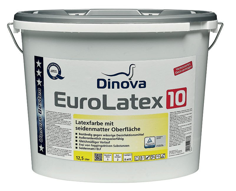 Billede af Vægmaling Glans 10 - Dinova Eurolatex 10-5 liter