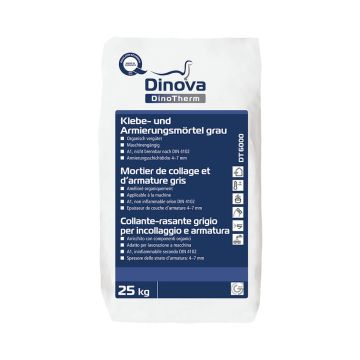 Dinova Klæbe & Armeringsmørtel DT1000 – Optimal Facadeløsning