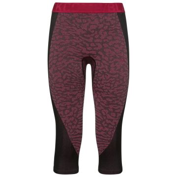 Odlo Baselayer BL 3/4 Bottom Syntetisk - Sort og rød