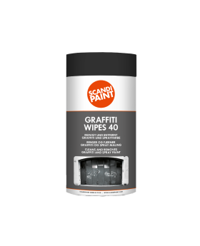 Effektiv Graffiti-fjernelse med SCANDIPAINT Graffiti Wipes