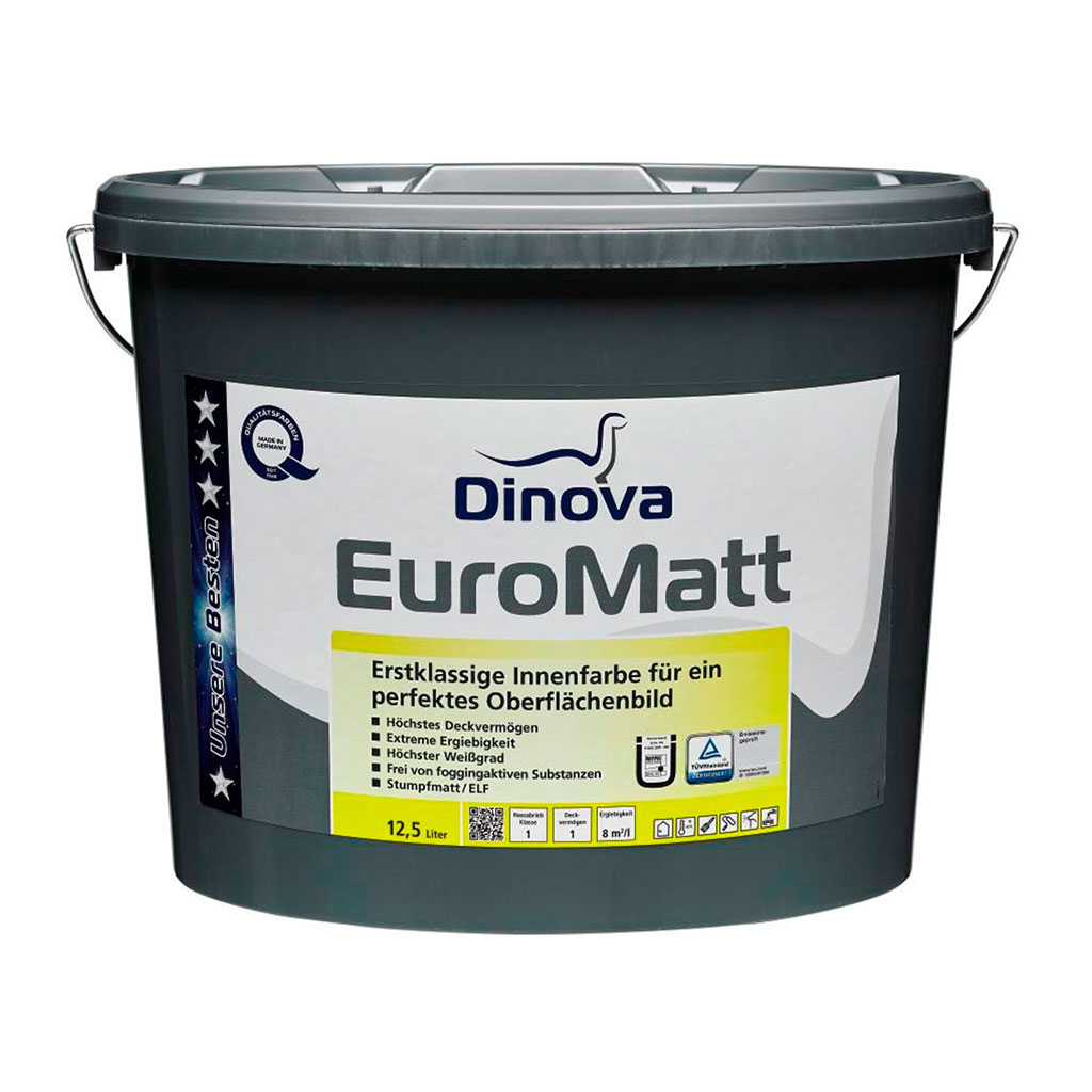 Se Dinova Euromatt vægmaling-5 liter hos Rockidan