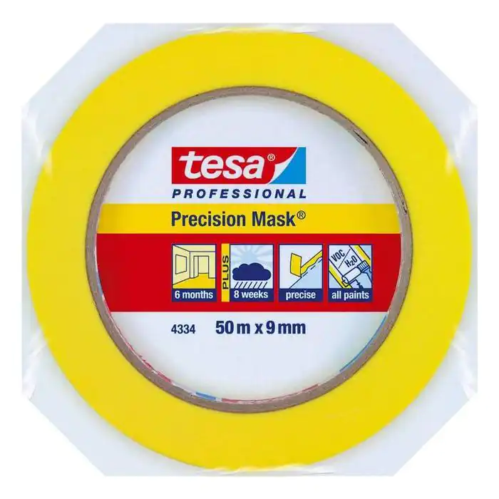 Tesa Præcisionscrepe® 4344 Standard: Perfekte Farve- og Lakkanter