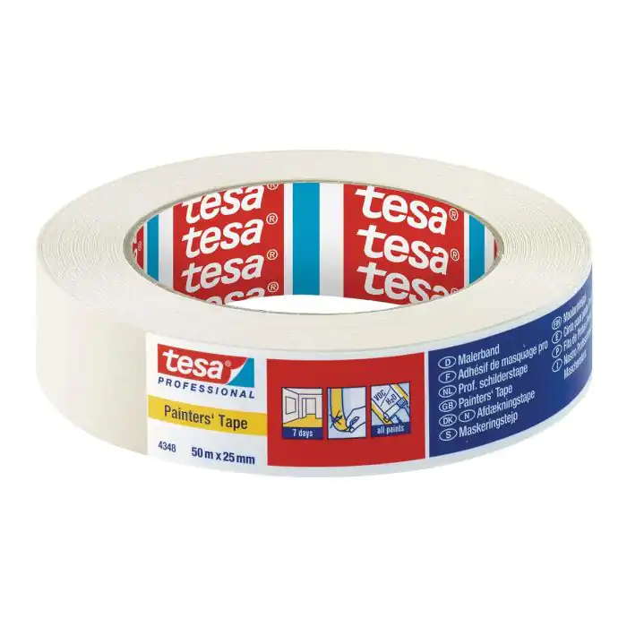 Præcis afdækning med tesa® 4348: Skarpe malekanter