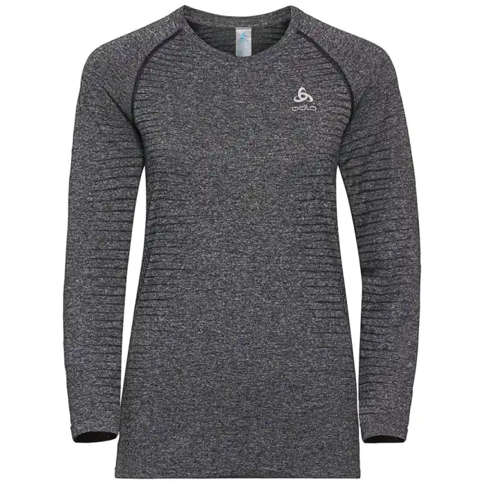 Odlo Women's Baselayer T-shirt l/s Crew - Grå