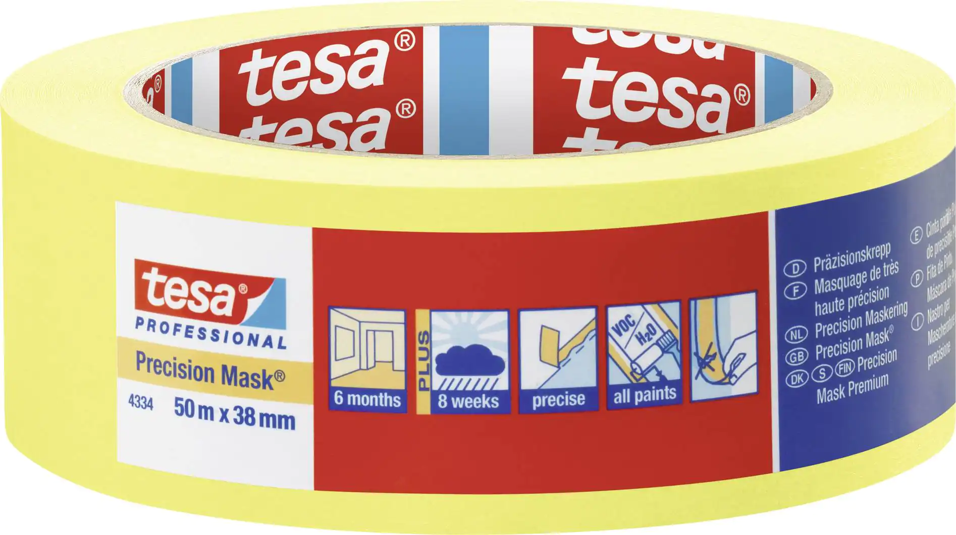 Præcise Farvekanter med tesa Præcisionscrepe® 4344