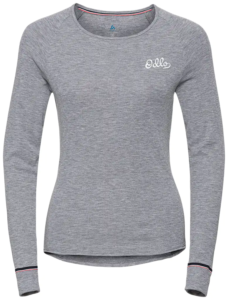 Odlo originals Women's Syntetisk Baselayer Top Crew - Grå