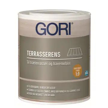 GORI Terrasserens 1:9 – Rens Træterrasse for Snavs, Misfarvninger & Gammel Olie