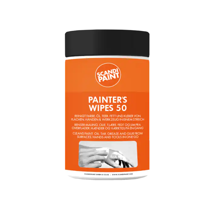 SCANDIPAINT Painter’s Wipes | Citrus wipes til maling, olie, lim & snavs (80 stk.)